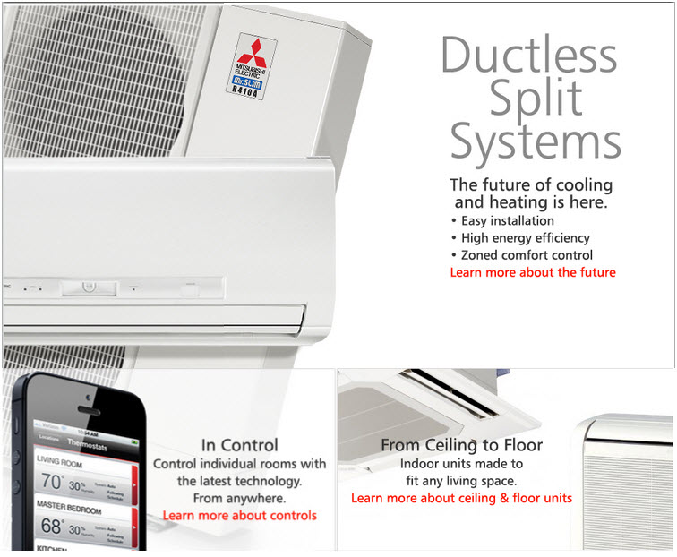 Mitsubishi ductless air conditioning Willow Grove, PA