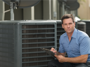 Air conditioning system getting a maintenance tune-up in Philadelphia, PA